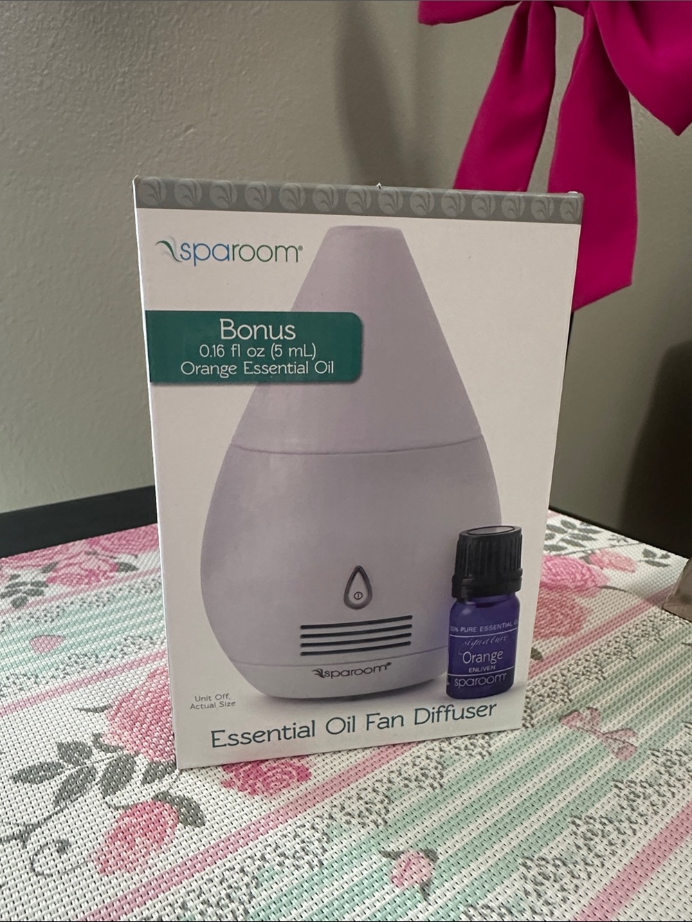 Sparoom Essential Oil Fan Diffuser - NWT
